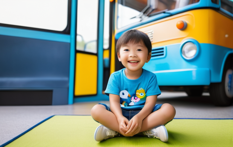 타요 관련 실시간 스트리밍 - **Prompt 1: Joyful Engagement with Tayo's World**
    "A wide-angle shot of a happy child, approxima...