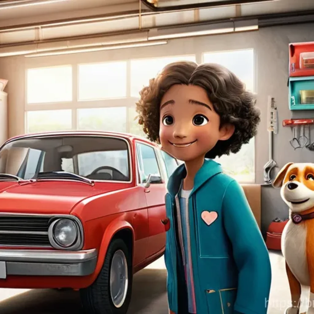 타요 시즌 3 새로운 캐릭터 - **Prompt:** A heartwarming scene featuring "Heart," a small, sweet girl car with an optimistic expre...