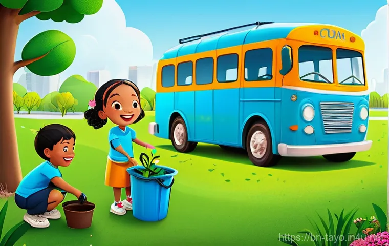 타요의 교훈적 콘텐츠 - Prompt 1: Friendship, Teamwork, and Environmental Care**