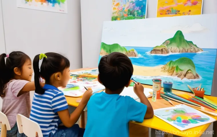 타요의 창작 이야기 - A whimsical illustration of Tayo the Little Bus soaring through a vibrant, star-filled night sky, re... 타요의 창작 이야기 - A whimsical illustration of Tayo the Little Bus soaring through a vibrant, star-filled night sky, re...